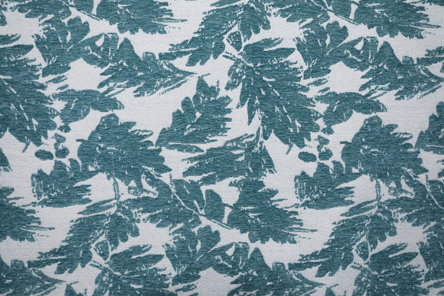 Leaf Design Jacquard Carpet Fabric Polyester Upholstery Fabric Yarn-Dyed Thick Decorative Fabric