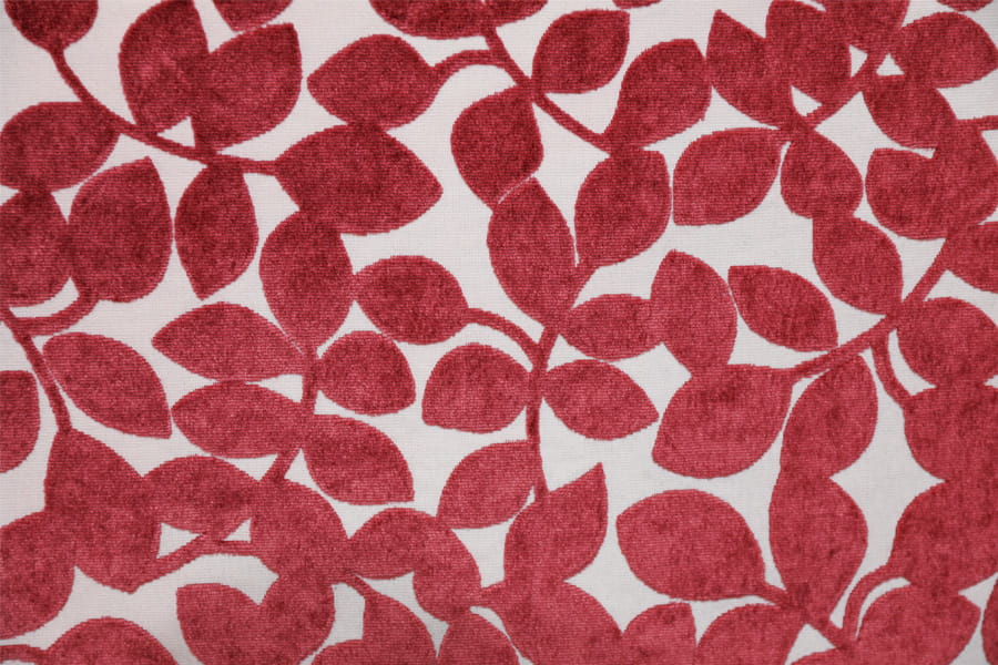 Leaf Velvet Jacquard Carpet Fabric Polyester Upholstery Fabric Cut Velvet Thick Decoratice Fabric